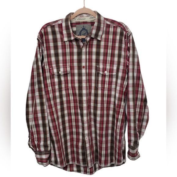US Expedition Men's Plaid Shirt Size Large - Picture 2 of 4